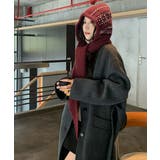 ノルディック柄バラクラバ レトロジャガード柄可愛いニット帽 韓国風暖かい | SUNSHINE CLOSET | 詳細画像22 