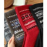 ノルディック柄バラクラバ レトロジャガード柄可愛いニット帽 韓国風暖かい | SUNSHINE CLOSET | 詳細画像27 