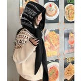ノルディック柄バラクラバ レトロジャガード柄可愛いニット帽 韓国風暖かい | SUNSHINE CLOSET | 詳細画像6 