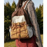大容量 配色ドローストリングリュックレディース 軽量ナイロンバッグ | SUNSHINE CLOSET | 詳細画像13 