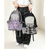 大容量 配色ドローストリングリュックレディース 軽量ナイロンバッグ | SUNSHINE CLOSET | 詳細画像24 