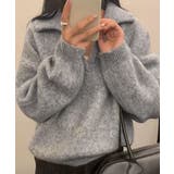 ゆったり無地セーター長袖ニットプルオーバー大人カジュアルきれいめニットトップスレ… | SUNSHINE CLOSET | 詳細画像10 