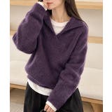 ゆったり無地セーター長袖ニットプルオーバー大人カジュアルきれいめニットトップスレ… | SUNSHINE CLOSET | 詳細画像20 