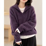 ゆったり無地セーター長袖ニットプルオーバー大人カジュアルきれいめニットトップスレ… | SUNSHINE CLOSET | 詳細画像21 