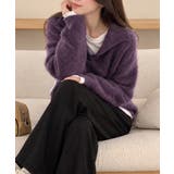 ゆったり無地セーター長袖ニットプルオーバー大人カジュアルきれいめニットトップスレ… | SUNSHINE CLOSET | 詳細画像22 