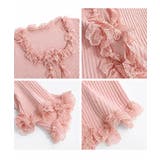 レディース華やかラッフル前開きニットトップスコンパクト丈 大人可愛いセーターショ… | SUNSHINE CLOSET | 詳細画像23 