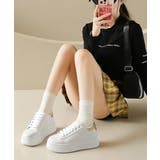 レディース ボリュームソール レースアップスニーカー歩きやすい | SUNSHINE CLOSET | 詳細画像12