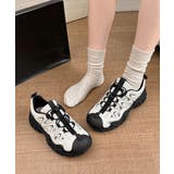 レディース 透かしアウトドアスニーカーボリュームソールストリート靴 メッシュトレ… | SUNSHINE CLOSET | 詳細画像2