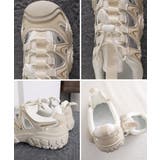 レディース 透かしアウトドアスニーカーボリュームソールストリート靴 メッシュトレ… | SUNSHINE CLOSET | 詳細画像23