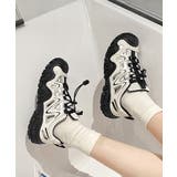 レディース 透かしアウトドアスニーカーボリュームソールストリート靴 メッシュトレ… | SUNSHINE CLOSET | 詳細画像5