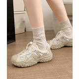 レディース 透かしアウトドアスニーカーボリュームソールストリート靴 メッシュトレ… | SUNSHINE CLOSET | 詳細画像6