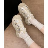 レディース 透かしアウトドアスニーカーボリュームソールストリート靴 メッシュトレ… | SUNSHINE CLOSET | 詳細画像8