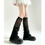 バレエコア シャーリングレッグカバー透け感 軽やか | SUNSHINE CLOSET | 詳細画像5