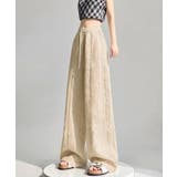 レディース涼しげイージーパンツ レースサイドライン ナチュラルパンツ美脚見え体型… | SUNSHINE CLOSET | 詳細画像3