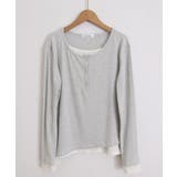 フェイクレイヤードトップス秋服長袖Tシャツレディース大人カジュアル韓国風tops… | SUNSHINE CLOSET | 詳細画像27 