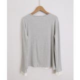 フェイクレイヤードトップス秋服長袖Tシャツレディース大人カジュアル韓国風tops… | SUNSHINE CLOSET | 詳細画像28 