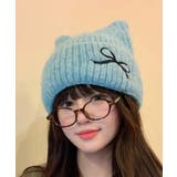 レディース暖かい猫耳ニット帽子 大人可愛い 折り返しニットキャップ | SUNSHINE CLOSET | 詳細画像21