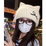 レディース暖かい猫耳ニット帽子 大人可愛い 折り返しニットキャップ | SUNSHINE CLOSET | 詳細画像3