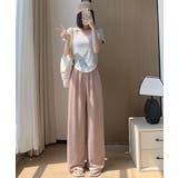 綿麻ワイドパンツ レディース きれいめ | ANGELCLOSET | 詳細画像14