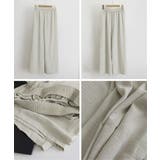 綿麻ワイドパンツ レディース きれいめ | ANGELCLOSET | 詳細画像20