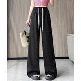 キラキラビジューワイドパンツダメージ加工 | SUNSHINE CLOSET | 詳細画像1 