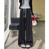 キラキラビジューワイドパンツダメージ加工 | SUNSHINE CLOSET | 詳細画像3 