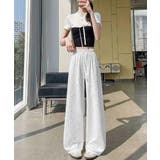 キラキラビジューワイドパンツダメージ加工 | SUNSHINE CLOSET | 詳細画像4 