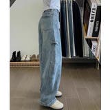 グラデーションデニムレディース ゆったりデニムパンツカジュアル 大人可愛いジーン… | SUNSHINE CLOSET | 詳細画像6 