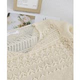 透かし編みニットショートワンピース韓国風 | SUNSHINE CLOSET | 詳細画像12 