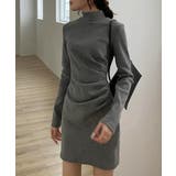 微起毛ワンピース秋冬 きれいめワンピースレディース 暖かいワンピースあったか | SUNSHINE CLOSET | 詳細画像1