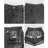 サイドカットアウトデニムショートパンツレディース キュロットスカート 短いスカー… | SUNSHINE CLOSET | 詳細画像17