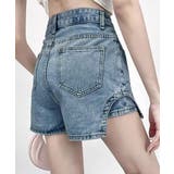 サイドカットアウトデニムショートパンツレディース キュロットスカート 短いスカー… | SUNSHINE CLOSET | 詳細画像4