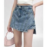 サイドカットアウトデニムショートパンツレディース キュロットスカート 短いスカー… | SUNSHINE CLOSET | 詳細画像5