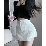 サイドカットアウトデニムショートパンツレディース キュロットスカート 短いスカー… | SUNSHINE CLOSET | 詳細画像7