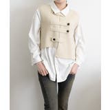 ニットベスト前開きノースリーブトップス冬 | SUNSHINE CLOSET | 詳細画像5