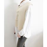 ニットベスト前開きノースリーブトップス冬 | SUNSHINE CLOSET | 詳細画像6