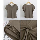 サイドギャザーtシャツ半袖トップス韓国風 | ANGELCLOSET | 詳細画像11