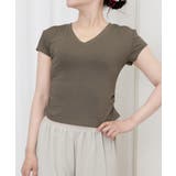 サイドギャザーtシャツ半袖トップス韓国風 | ANGELCLOSET | 詳細画像8