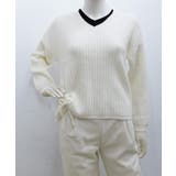 Vネックリブニットトップス 暖かいニット | SUNSHINE CLOSET | 詳細画像11 