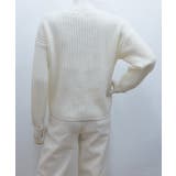 Vネックリブニットトップス 暖かいニット | SUNSHINE CLOSET | 詳細画像13 