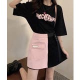 ロゴTシャツワンピース 巻きミニスカート | SUNSHINE CLOSET | 詳細画像1 