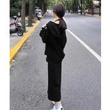 フード付きVネックトレーナーレディースドロップショルダー ホルターネックロングワ… | SUNSHINE CLOSET | 詳細画像6