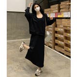 フード付きVネックトレーナーレディースドロップショルダー ホルターネックロングワ… | SUNSHINE CLOSET | 詳細画像7