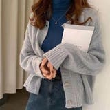 ライトブルーグレー | ニットカーディガンレディースアウター 春 春服 | SUNSHINE CLOSET