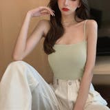 ミントグリーン | カップ付き インナーキャミソール 韓国風 | SUNSHINE CLOSET