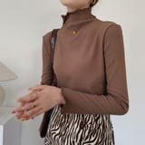 ブラウン | ハイネック カットソー インナー | SUNSHINE CLOSET