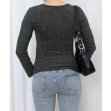 レース付リブニットトップス Vネック長袖 | SUNSHINE CLOSET | 詳細画像12 