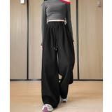 ハイウエストイージーパンツ 着やせボトムス ゆったり韓国風リラックスパンツ | SUNSHINE CLOSET | 詳細画像3 