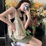 かぎ針編み風 ビスチェ ニットトップス | ANGELCLOSET | 詳細画像8
