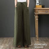 綿麻ワイドパンツ ロングパンツ春秋 | SUNSHINE CLOSET | 詳細画像7 